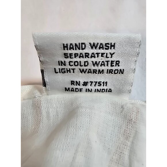 Boho Cream Maxi Dress Gold Accents & Jute Crochet Details By Ashley Taylor OS - Picture 7 of 15